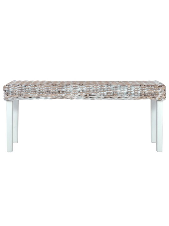 Sols, 110 cm, balts, dabiska kubu rotangpalma, mahagonijs masīvkoks