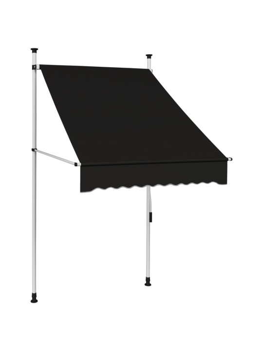 Izvelkama markīze, 100 cm, manuāli darbināma, antracītpelēka