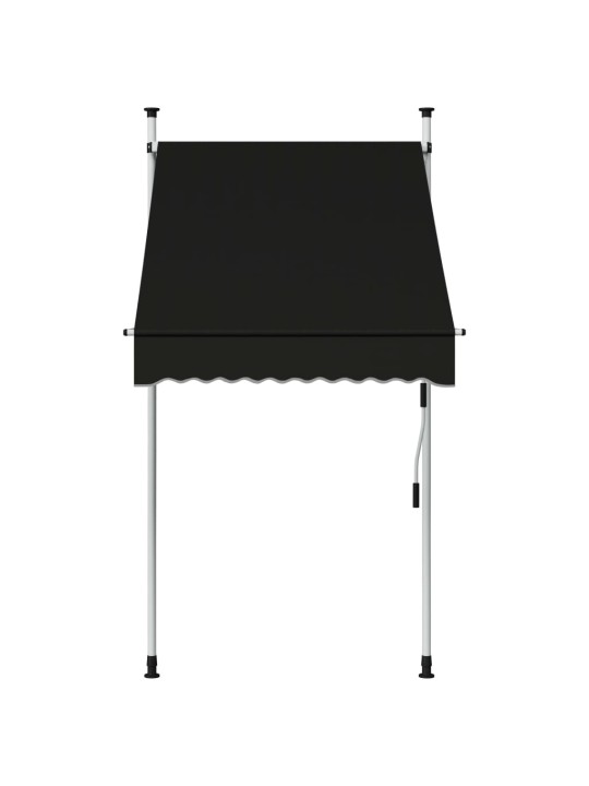 Izvelkama markīze, 100 cm, manuāli darbināma, antracītpelēka