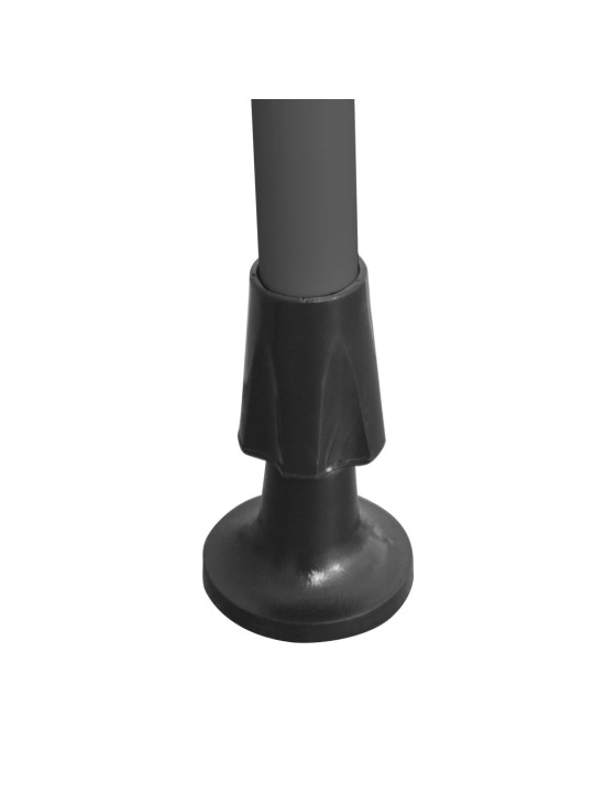 Izvelkama markīze ar led, manuāla, 100 cm, zila ar baltu