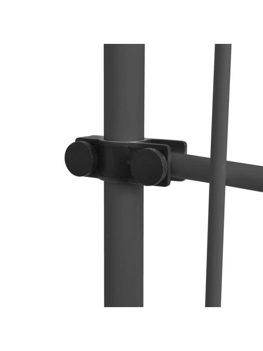 Izvelkama markīze ar led, manuāla, 150 cm, antracītpelēka