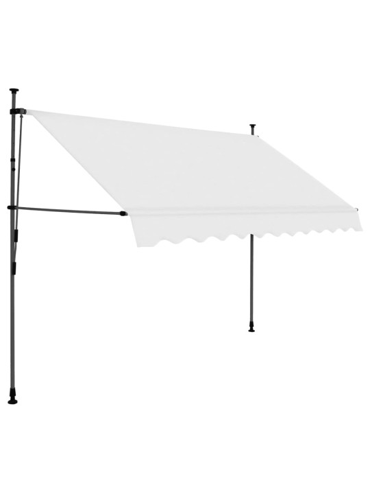 Izvelkama markīze ar led, manuāla, 250 cm, krēmkrāsas