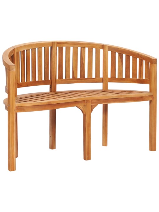Banāna formas sols, 120 cm, masīvs tīkkoks