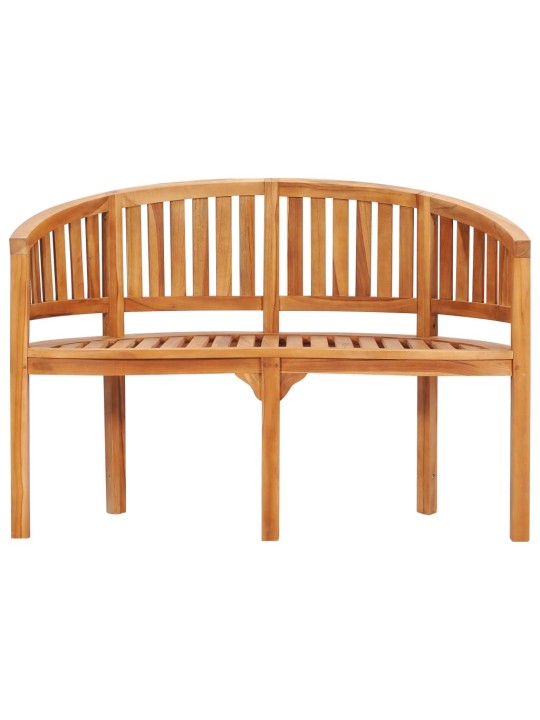 Banāna formas sols, 120 cm, masīvs tīkkoks