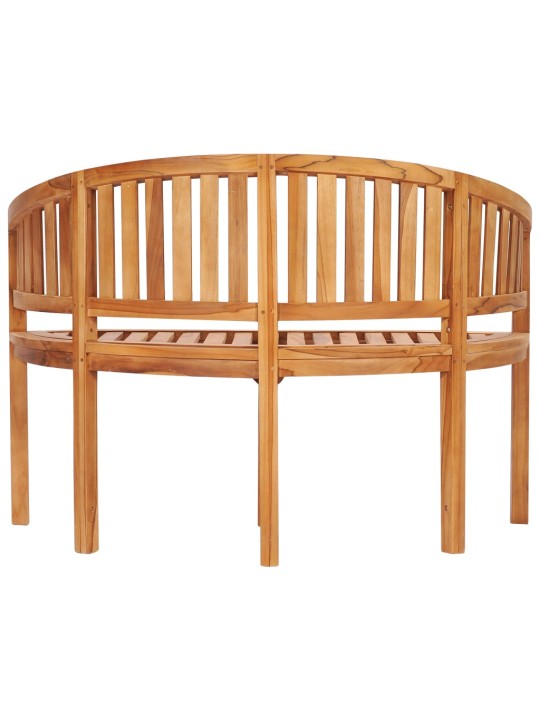 Banāna formas sols, 120 cm, masīvs tīkkoks