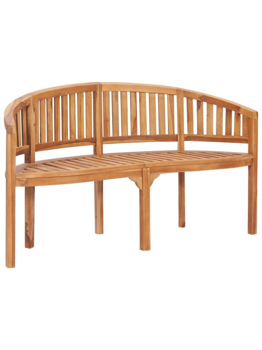 Banāna formas sols, 151 cm, masīvs tīkkoks