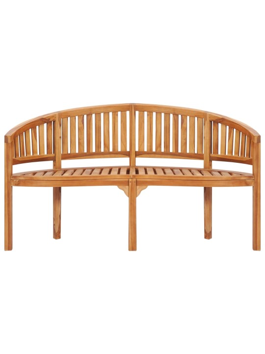 Banāna formas sols, 151 cm, masīvs tīkkoks