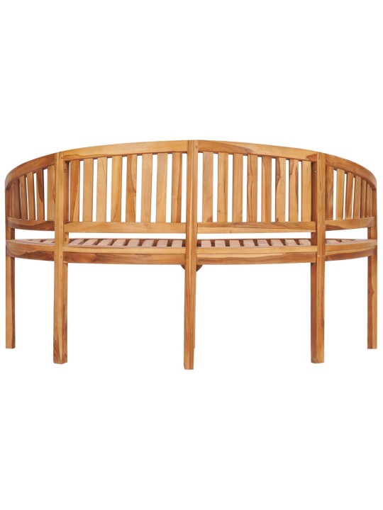 Banāna formas sols, 151 cm, masīvs tīkkoks
