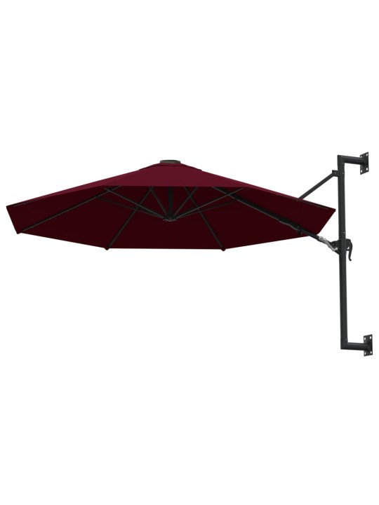 Saulessargs ar metāla kātu, vīnsarkans, 300 cm