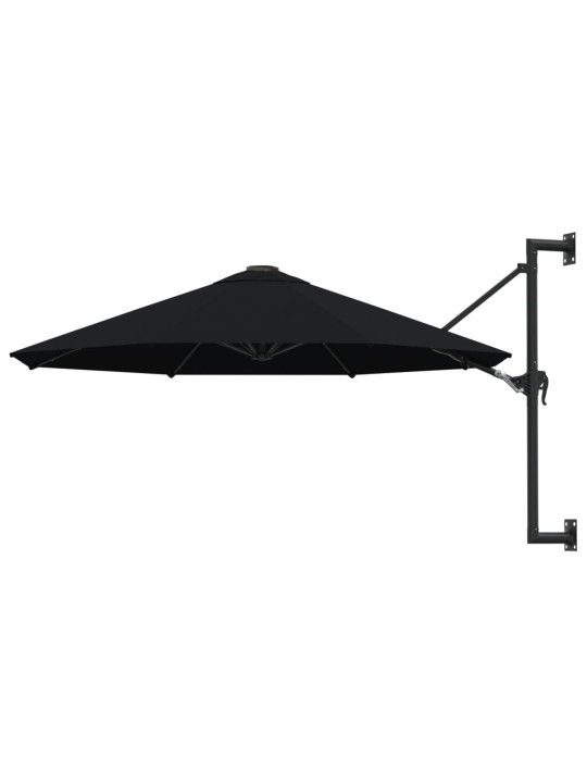 Saulessargs ar metāla kātu, melns, 300 cm