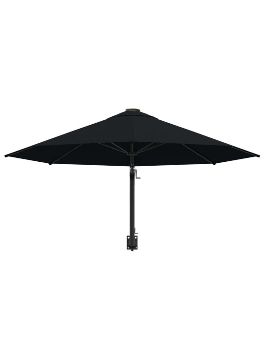 Saulessargs ar metāla kātu, melns, 300 cm