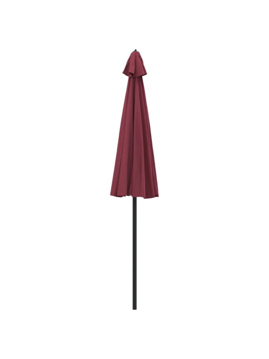 Dārza saulessargs ar alumīnija kātu, 270 cm, vīnsarkans