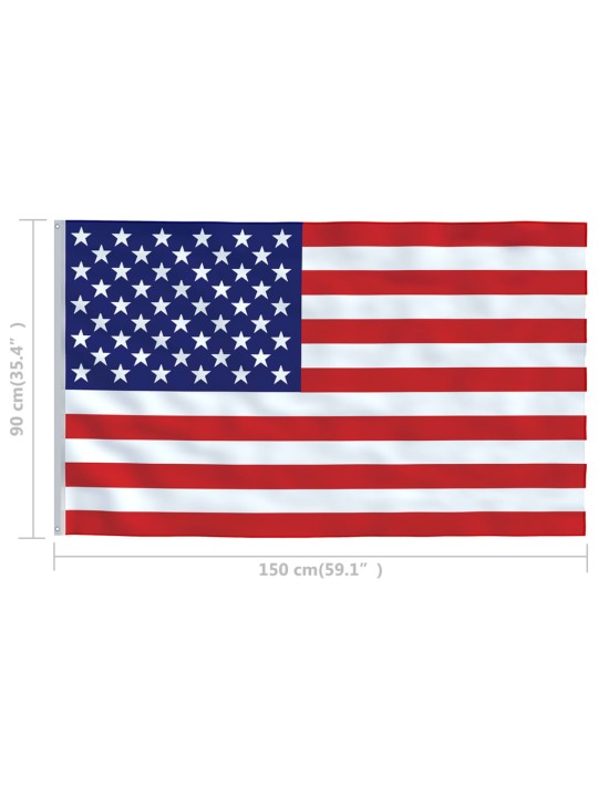 Amerikas savienoto valstu karogs, 90x150 cm