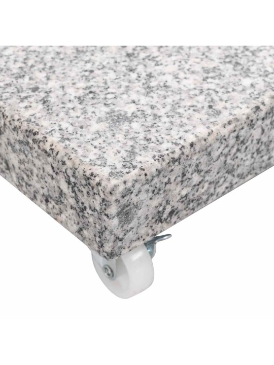 Saulessarga pamatne, pelēka, granīts, 30 kg, kvadrāta forma