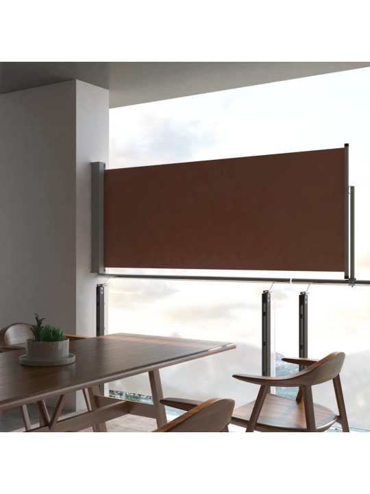 Izvelkama sānu markīze, 100x300 cm, brūna