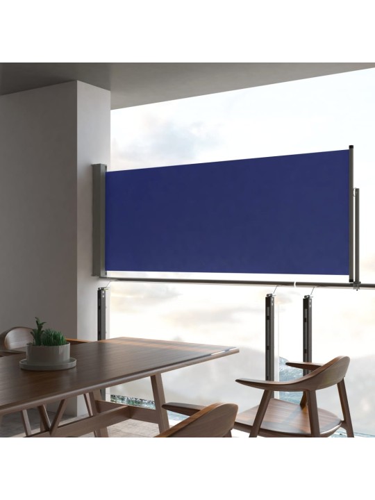 Izvelkama sānu markīze, 100x300 cm, zila