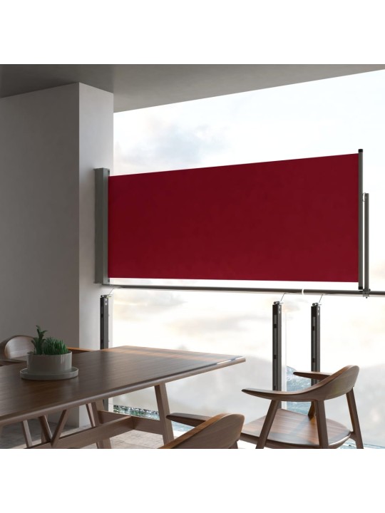 Izvelkama sānu markīze, sarkana, 100x300 cm