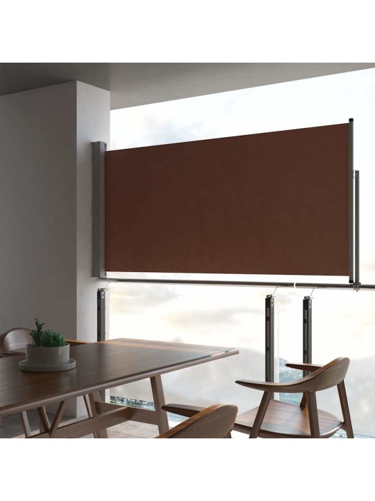 Izvelkama sānu markīze, 120x300 cm, brūna