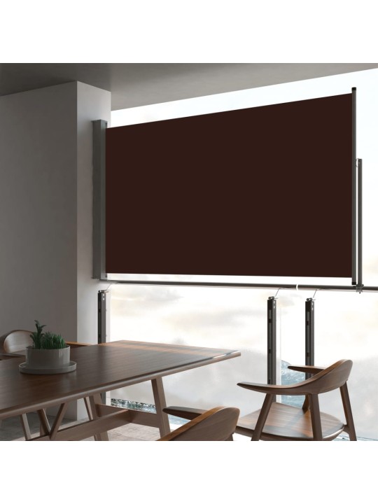 Izvelkama sānu markīze, 140x300 cm, brūna