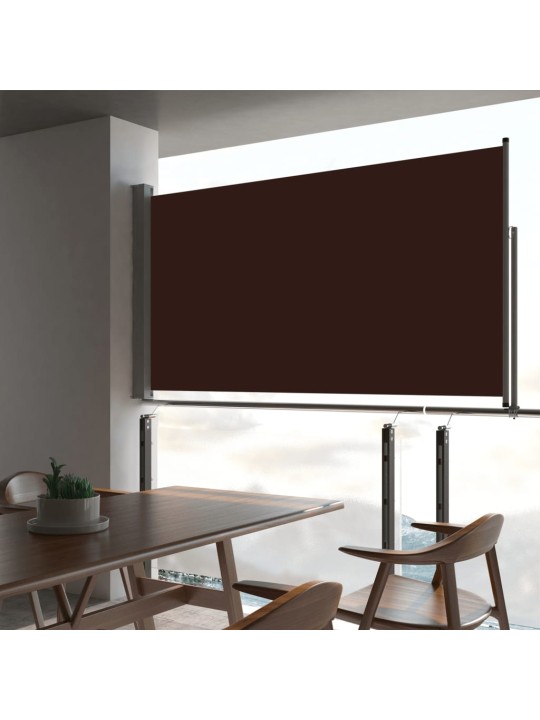 Izvelkama sānu markīze, 160x300 cm, brūna
