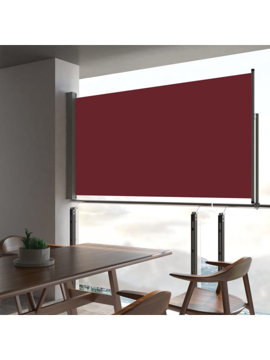 Izvelkama sānu markīze, 160x300 cm, sarkana