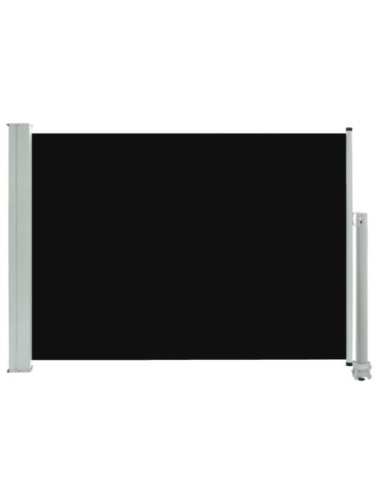 Izvelkama sānu markīze, melna, 80x300 cm