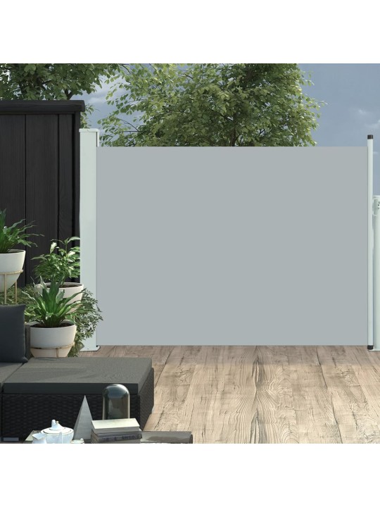 Izvelkama sānu markīze, pelēka, 100x500 cm