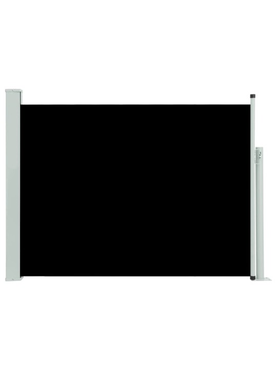 Izvelkama sānu markīze, melna, 120x500 cm