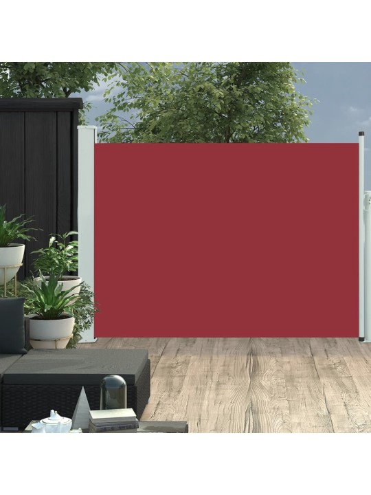 Izvelkama sānu markīze, sarkana, 120x500 cm