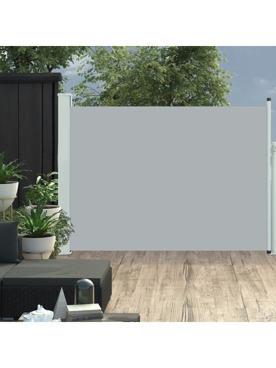 Izvelkama sānu markīze, pelēka, 120x500 cm