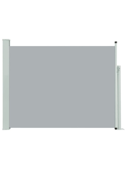 Izvelkama sānu markīze, pelēka, 140x500 cm