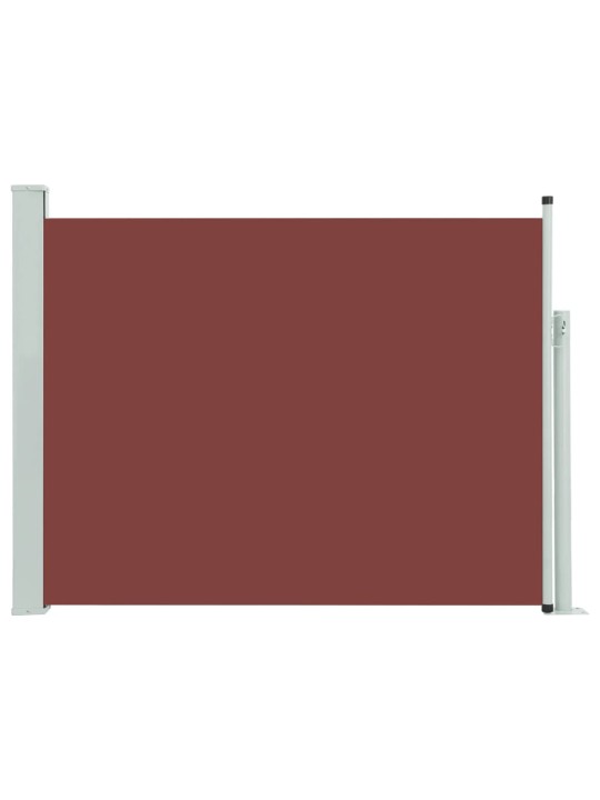 Izvelkama sānu markīze, brūna, 140x500 cm