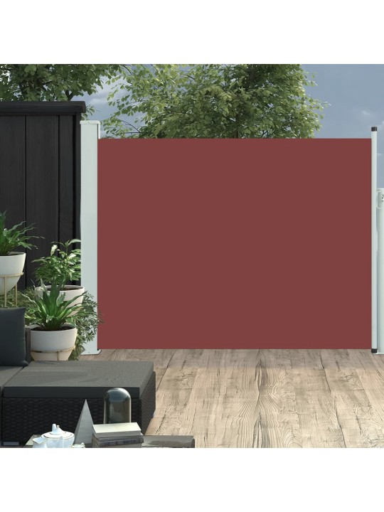 Izvelkama sānu markīze, brūna, 140x500 cm