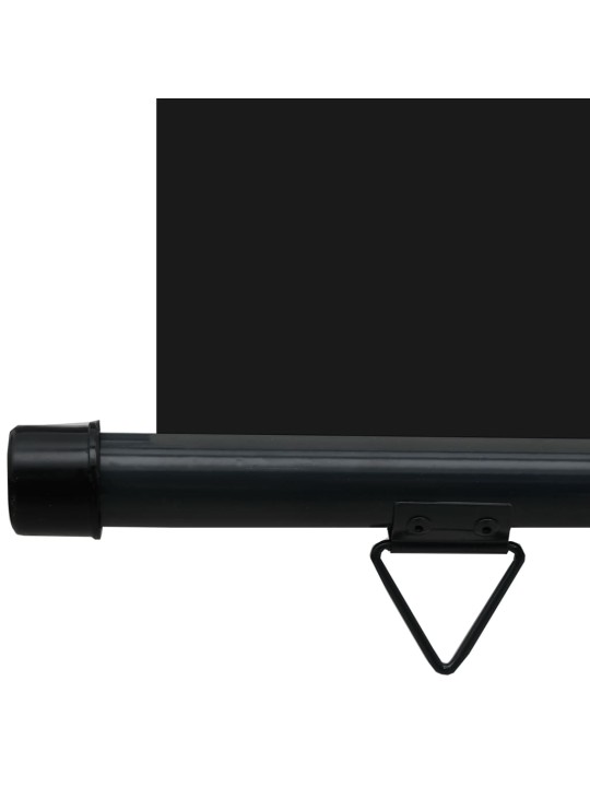 Balkona sānu markīze, melna, 65x250 cm