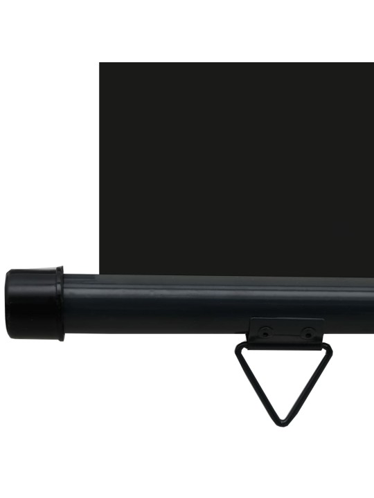 Balkona sānu markīze, melna, 80x250 cm