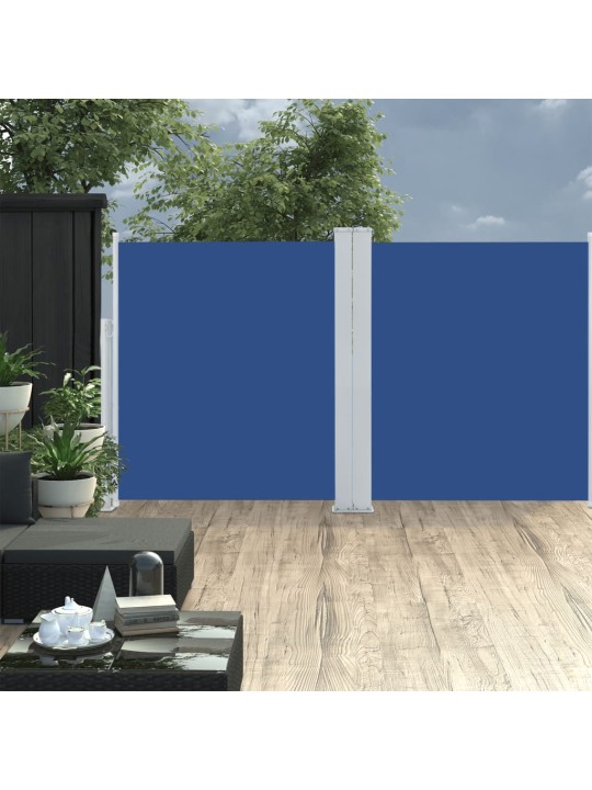 Izvelkams sānu aizslietnis, zils, 160x600 cm