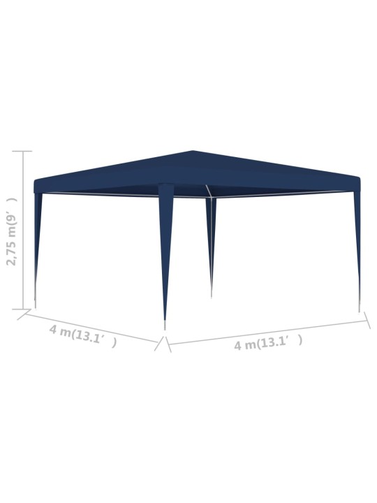 Dārza nojume, 4x4 m, zila