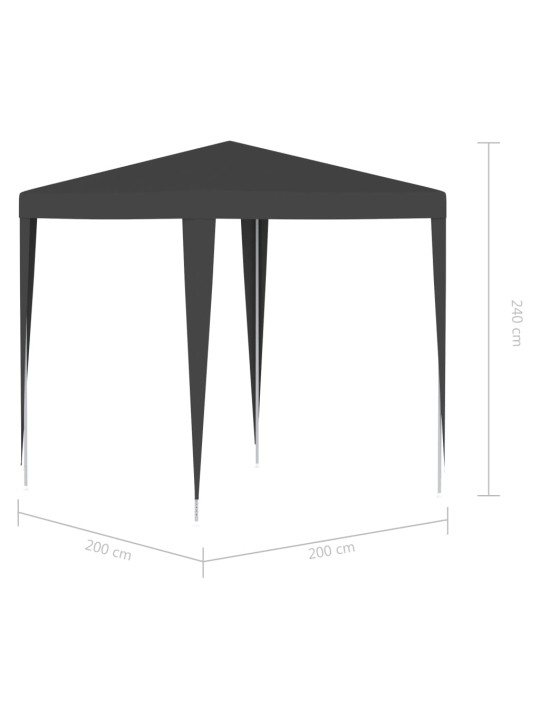 Dārza nojume, profesionāla, 2x2 m, antracītpelēka