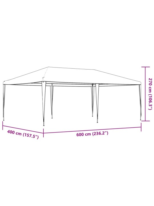 Dārza nojume, profesionāla, 4x6 m, antracītpelēka, 90 g/m²