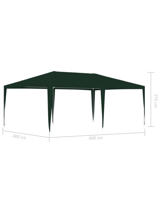 Dārza nojume, profesionāla, 4x6 m, zaļa, 90 g/m²