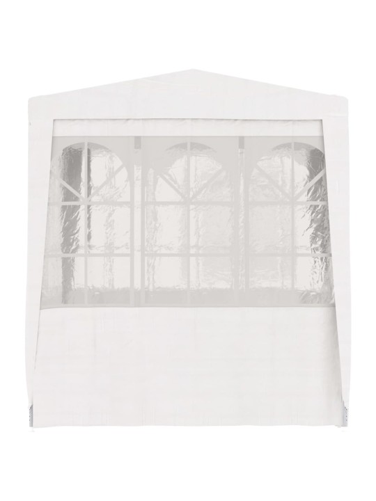 Dārza nojume ar sānu sienām, profesionāla, 2,5x2,5 m, balta