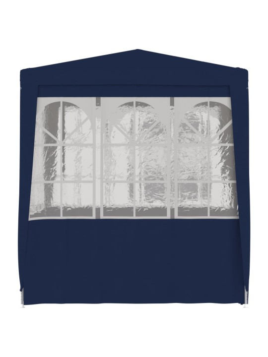 Dārza nojume ar sānu sienām, profesionāla, 2,5x2,5 m, zila