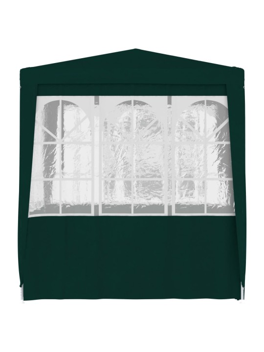 Dārza nojume ar sānu sienām, profesionāla, 2x2 m, zaļa, 90 g/m²