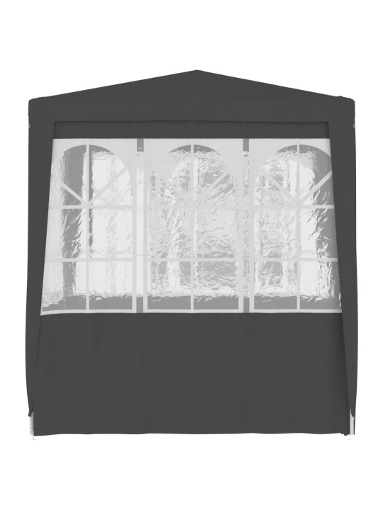Dārza nojume ar sānu sienām, profesionāla, 2,5x2,5 m, pelēka