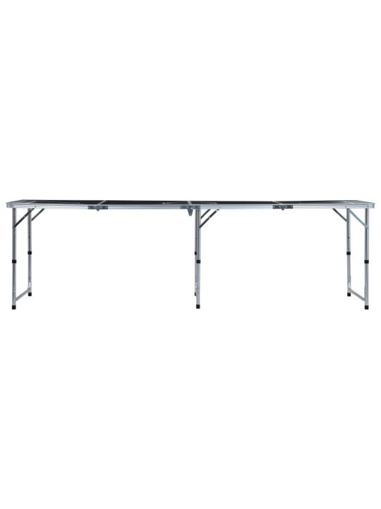 Beer pong spēles galds, saliekams, 240 cm, melns