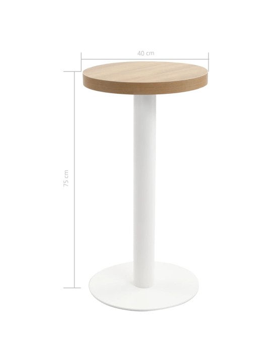 Bistro galds, gaiši brūns, 40 cm, mdf