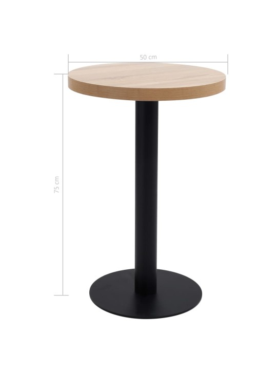 Bistro galds, gaiši brūns, 50 cm, MDF
