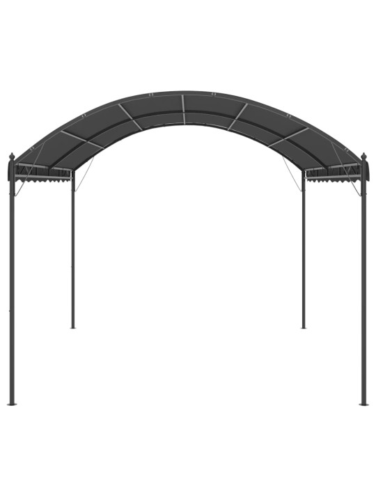 Dārza nojume, 3 x 4 m, antracītpelēka