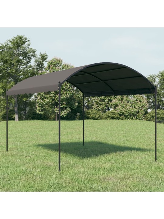 Dārza nojume, 3 x 4 m, antracītpelēka