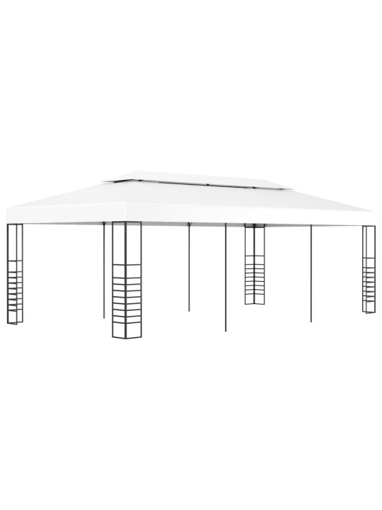 Dārza nojume, 6x3 m, balta